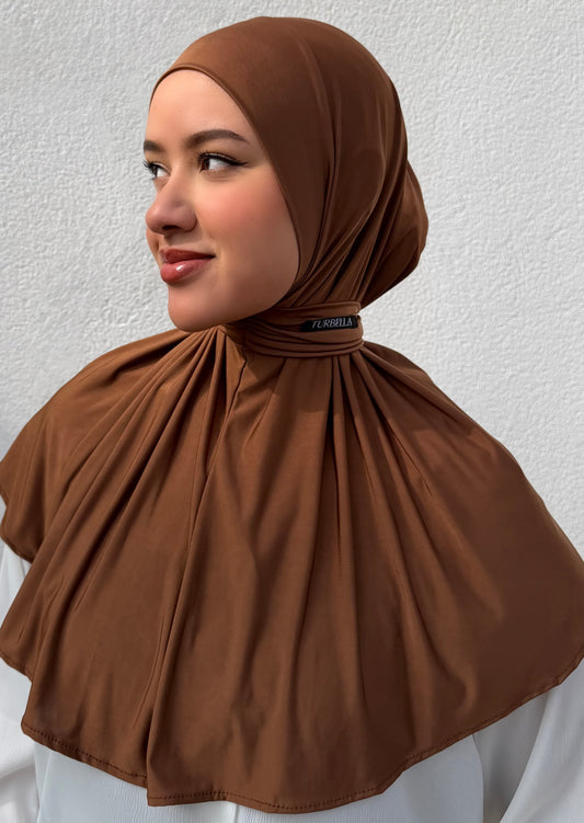 Instant Hijab Warm Brown