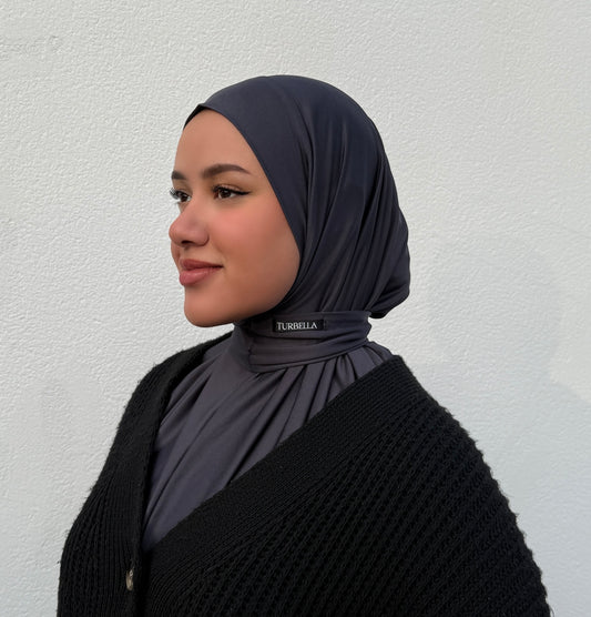 Instant Hijab Gris Anthracite
