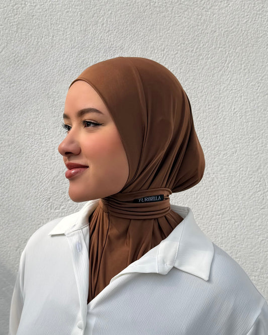 Instant Hijab Warm Brown
