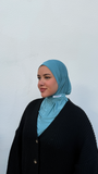 Instant Hijab Bleu Turquoise