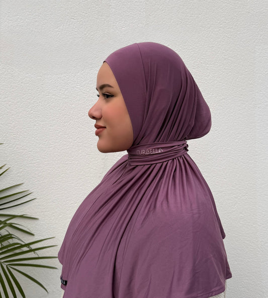 Instant Hijab Mauve Prune