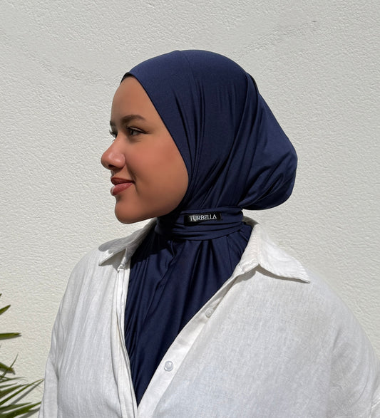 Instant Hijab Bleu Nuit